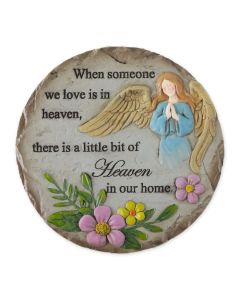 SOMEONE IN HEAVEN, LITTLE BIT OF HEAVEN IN OUR HOME MEMORIAL STEPPING STONE