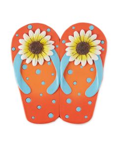 SUNFLOWER DOT FLIP FLOP STEPPING STONE