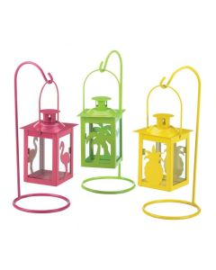 SET OF 3 TROPICAL MINI LANTERNS